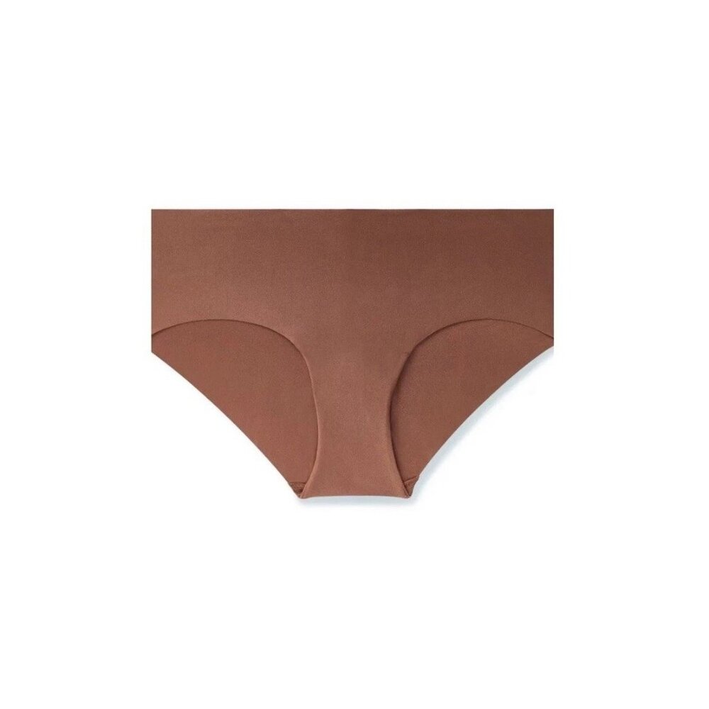 Adore Me Panty Sz 2X Leto‎ Brown Hipster Raw Cut Invisible Seamless